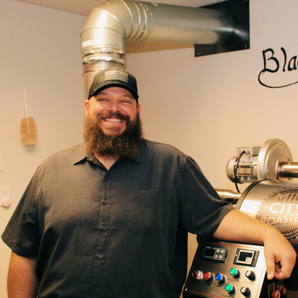 Tony Perides, Master Roaster at The Haven Coffee House in Nephi, Utah